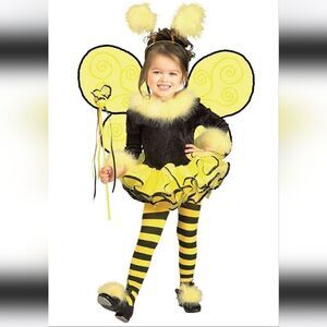Bumble Bee Halloween Costume Girl's Size Small